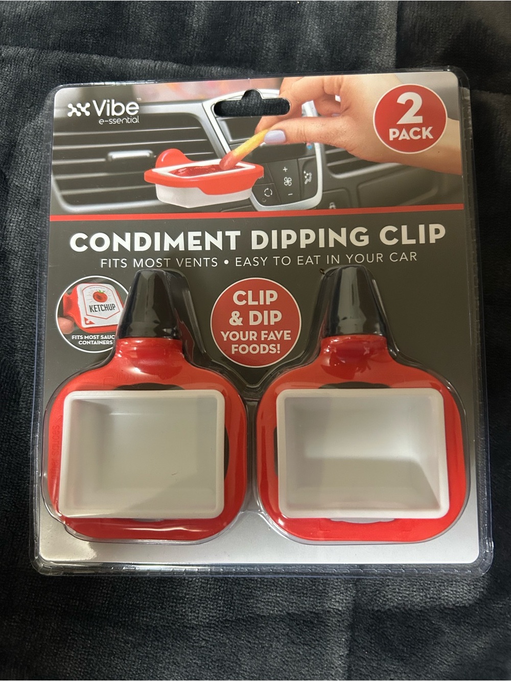 Vibe Essentials Condiment Dipping Clip 2-pack